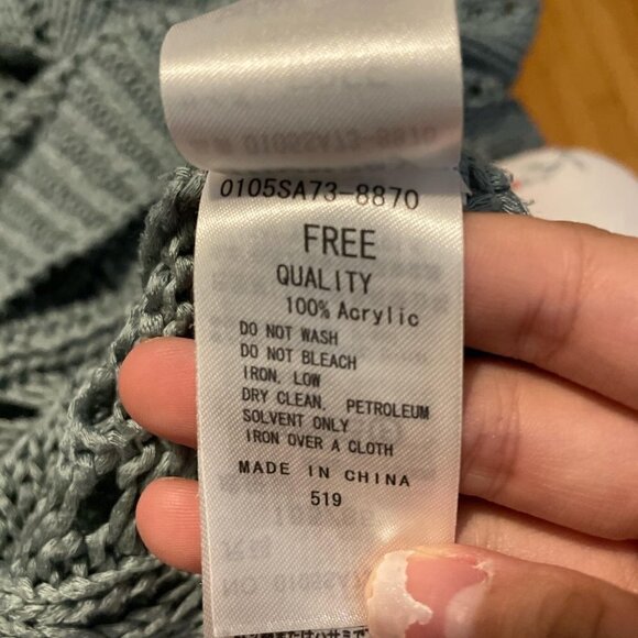 MOUSSY Long Sleeve Crochet Knit Sweater Dress - Picture 5 of 5